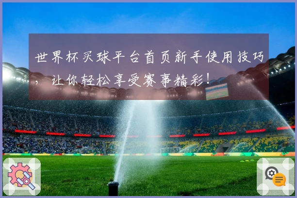 世界杯买球平台首页新手使用技巧，让你轻松享受赛事精彩！